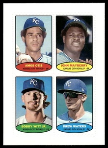 2023 Topps Heritage Otis Mayberry Bobby Witt Waters 1974 Baseball Stamps Royals - Bild 1 von 2