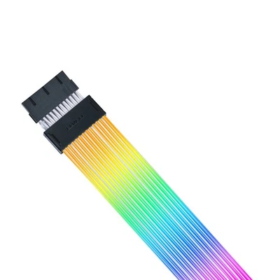 Cable de extensión de alimentación RGB direccionable inalámbrico Lian-Li Strimer de 24 pines con Contr Foto 1 de 4