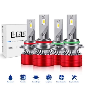 9005 9006 LED Headlight Bulbs Kit For Toyota Corolla Sedan 4-Door 1.8L 1993-2013 - Bild 1 von 9