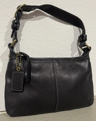 Bolso de hombro Coach Bleecker 2007 de cuero negro herrajes de latón 11416 Foto 1 de 4