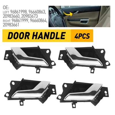 For 2012-2015 Chevrolet Captiva Sport Front Rear Door Handle Inside Interior 4x - Imagem 1 de 4