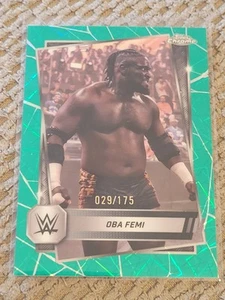 2025 Topps Chrome WWE Oba Femi Teal Laser Refractor /175 - Picture 1 of 2