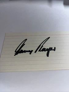 Tarjeta índice 3x5 firmada por Gary Player HOF - Imagen 1 de 1
