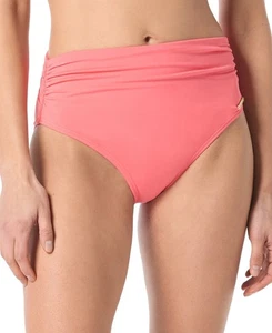 Vince Camuto High-Waisted Bikini Bottoms Pop Coral Size XS - Picture 1 of 5
