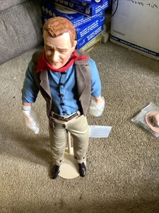 VINTAGE 1990er FRANKLIN MINT JOHN WAYNE "THE DUKE" ERBSTÜCK PORZELLANPUPPE 21" - Bild 1 von 9