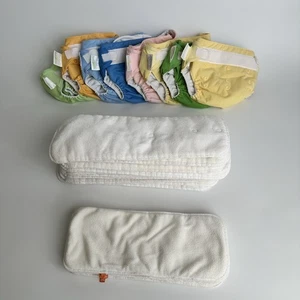BumGenius Lot Cloth Diapers 5.0 Original OS Pocket Style (8 Covers & 14 Inserts) - Picture 1 of 14
