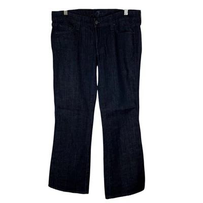 7 For All Mankind Womens Dark Wash A Pocket Bootcut Jeans - Size 29 - Image 1 of 4