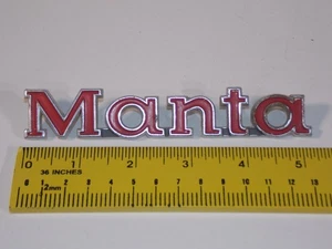 Vtg 1970 71 72 73 74 75 Opel Manta Emblem Badge Nameplate Script 3459302 - Picture 1 of 6