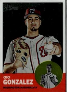 2012 Topps Heritage #HP65 Gio Gonzalez Chrome #/1963 - Picture 1 of 2