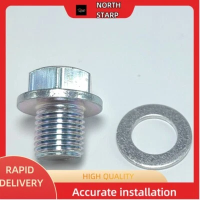 Tapón de perno de drenaje del cárter de aceite del motor Honda Odyssey City con arandela 90009R70A00 Foto 1 de 4