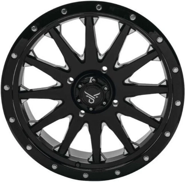 QuadBoss Wagon Wheel 15x7 5+2 4/137 Black/Milled 608563 - Image 1 of 1