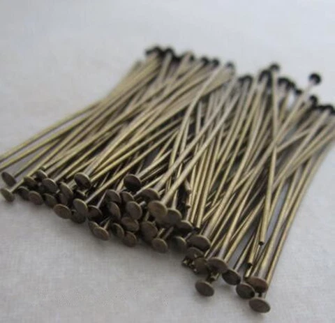 500pcs Antique Bronze Hook Connector Pins Chandelier Lamp Crystal Bead Parts DIY Cover
