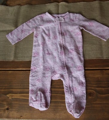 Mameluco de una pieza Aden + Anais para dormir talla 3-6 meses rosa usado en excelente estado 100 % algodón orgánico Foto 1 de 4