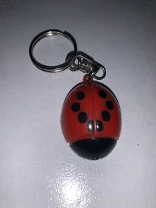 RED BLACK LADY BUG PENDANT KEYCHAIN - Picture 1 of 2