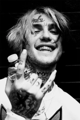 Lil Peep Cuadro Blanco y Negro Impresión Arte de Pared Hogar - PÓSTER 20x30 Foto 1 de 3