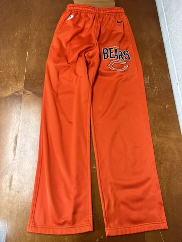 Chicago Bears Sweatpants Mens Small Orange Nike NFL Equipment Dri-Fit Fleece Cover