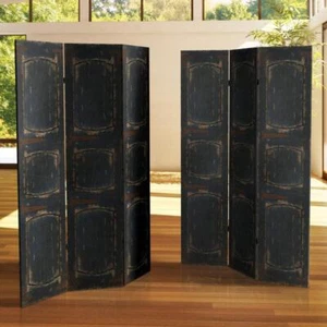 Oriental Furnitur Room Dividers 71"H x 38.75"W x 14"D 3-Panel w/ Sturdy Printed - Picture 1 of 3