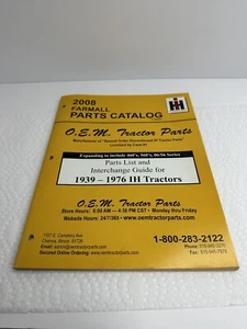 2008 FARMALL OEM INC Tractor 1939-1978 Replacement Parts Catalog 1st Edition - Picture 1 of 5