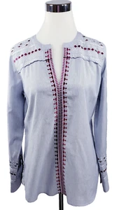 Orvis - Long Sleeve Lightweight Cotton Embroidered Tunic Top - Women's Small - Picture 1 of 9