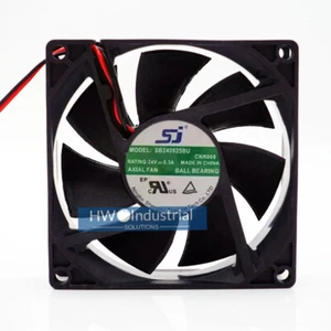 New SJ SB240825BU 24V 0.3A 8CM 8025 Inverter Chassis Cooling Fan - Picture 1 of 7