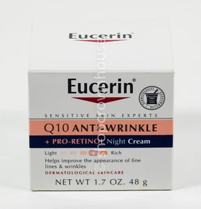 Eucerin Q10 ANTI-WRINKLE sensitive Skincare 1.7oz +Pro Retinol NIGHT CREAM - Picture 1 of 3