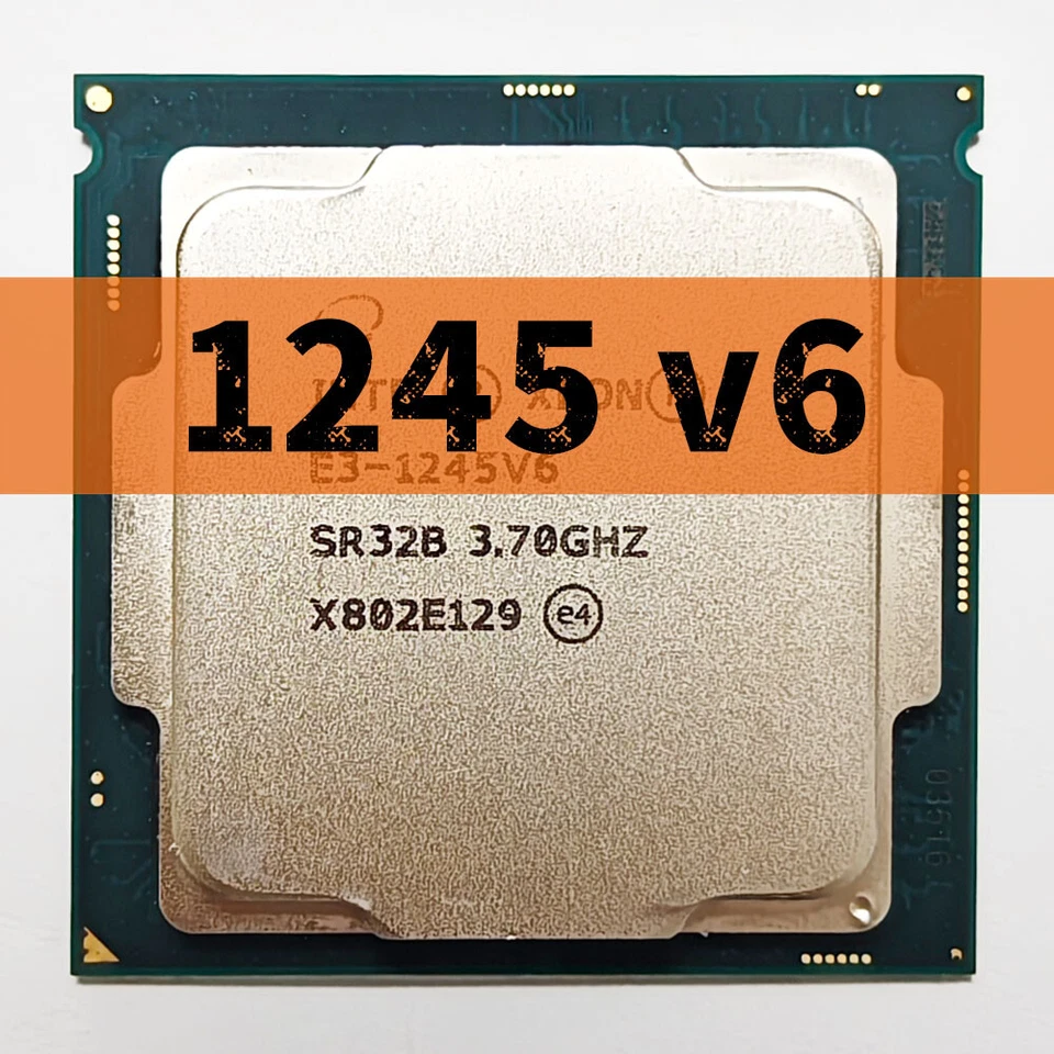 Intel Xeon E3-1245 v6 3.70GHz Quad Cores 73W LGA1151 CPU Processor - Image 1 of 3