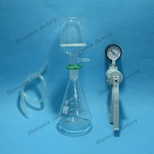 500mL,Suction Filtration Device,Buchner Funnel,Triangle Flask With Vacuum Pump - Picture 1 of 6