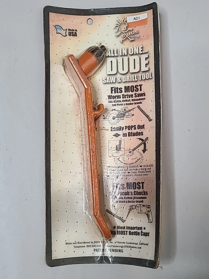 Herramienta de taladro de sierra todo en uno DUDE TOOLS para sierra de accionamiento helicoidal 1/2"" Jacob's Chuck NUEVO Foto 1 de 4