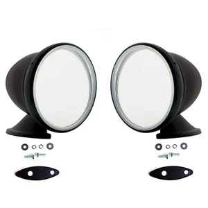 Espejo retrovisor lateral exterior negro Hot Rat Rod 4" Bullet Race Sports Car GT Racing - Imagen 1 de 4