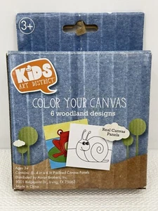 KIDS ART DISTRICT Aaron Bros Color Tu Lienzo Woodland & Fish Designs NUEVO *582 - Imagen 1 de 6