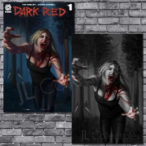 🔥 Rojo Oscuro #1 Edición Especial Aaron Bartling Comercio Color Splash Virgen Maer ¡Nuevo! - Imagen 1 de 3