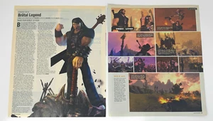 2009 Brütal Legend Video Game Review Promo – 18" x 10.75" 2-Page Spread Advert - Picture 1 of 1