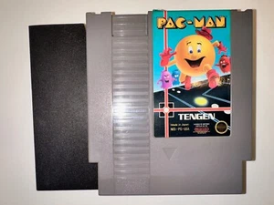 Pac-Man Tengen Grey Nintendo Entertainment System 1990 Authentic NES +Dustcover - Picture 1 of 9