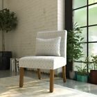 Porch & Den Valderrama Geometric Patterned Accent Chair with Grey Transitional