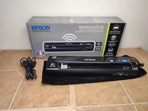 Epson WorkForce DS-40 Wireless Color Document Wand Scanner Portable Battery EUC - Picture 1 of 17