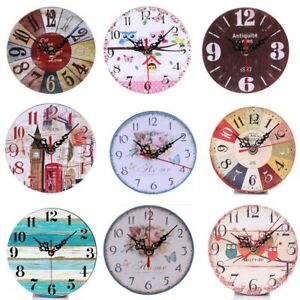 Round Shape Clock Covered by Paper Desk Clock Creative Wall Clock  Living Room