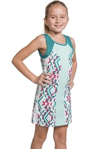 Girl Tennis Dress Gold Outfit Athletic Skirt Dress With Built In Shorts - Picture 1 of 5