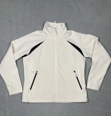 Columbia Titanium Jacket Womens Large Ivory Stretch Fleece Lined Softshell - Image 1 of 4