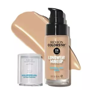 Revlon Colorstay Liquid Foundation for Normal/Dry Skin, Hyaluronic Acid 200-Nude - Picture 1 of 1