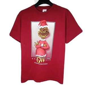 Camiseta Dr. Seuss Hombre Grande 1997 Navidad Grinch Granate EE. UU. VER DESCRIPCIÓN - Imagen 1 de 9