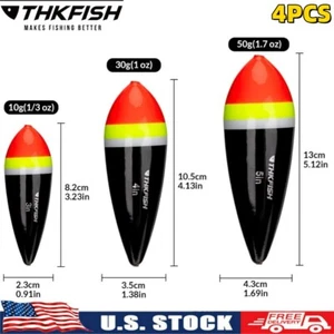 4pcs Fishing Peg Float Foam Cigar Slip Bobbers Catfish Fishing Corks Crappie US - Picture 1 of 12