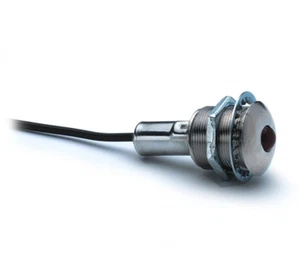 Cole Hersee PL-5-RC Chrome Plated Heavy Duty Pilot Light with 5/16" Red Lens - Picture 1 of 1
