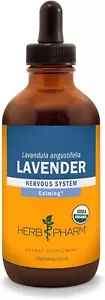 Herb Pharm Certified Organic Lavender Flower Liquid 4 Fl Oz (Pack of 1) - Picture 1 of 6