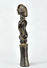 Joli bâton de chef Hemba  avec figure d'ancêtre Congo Rdc