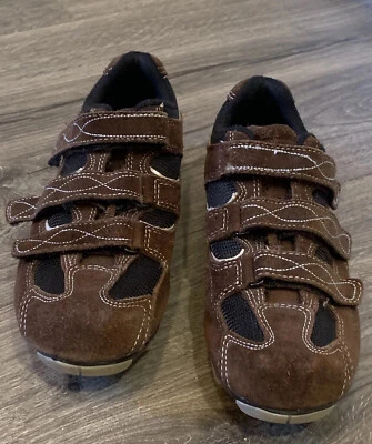 Sapatos de ciclismo Specialized Riata mountain bike marrom feminino EUA 10 geometria corporal - Imagem 1 de 4