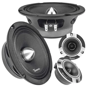 Timpano Bundle 2x Altoparlanti 6,5" + 2x Super Tweeter 1600 Watt Impianti Audio Auto - Foto 1 di 8