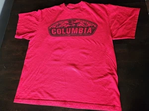 Columbia T Shirt Mens XL Red Since Before The Big Bang Tee - Picture 1 of 6