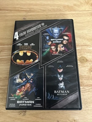 Batman Collection DVD Batman Batman & Robin Batman Forever Batman Returns 4 Film - Image 1 of 4