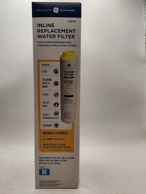 GE FQK1K Under Sink Inline Water Filter 1-Pack | OEM | Easy Install - Image 1 of 4