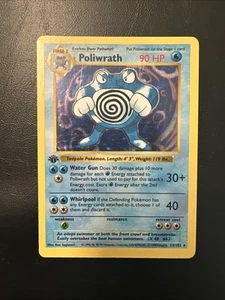 Poliwrath 013/102 Base Set (Shadowless) 1st Edition Holo NM - Picture 1 of 14